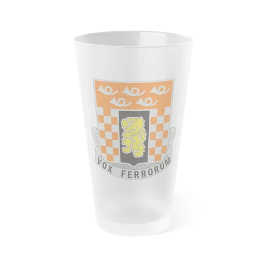 143 Signal Battalion (U.S. Army) Frosted Pint Glass 16oz Default Title - Go Mug Yourself