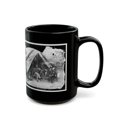 Petersburg, Virginia . Officer And Men Of Company E, 1st New York Engineers (U.S. Civil War) Black Coffee Mug