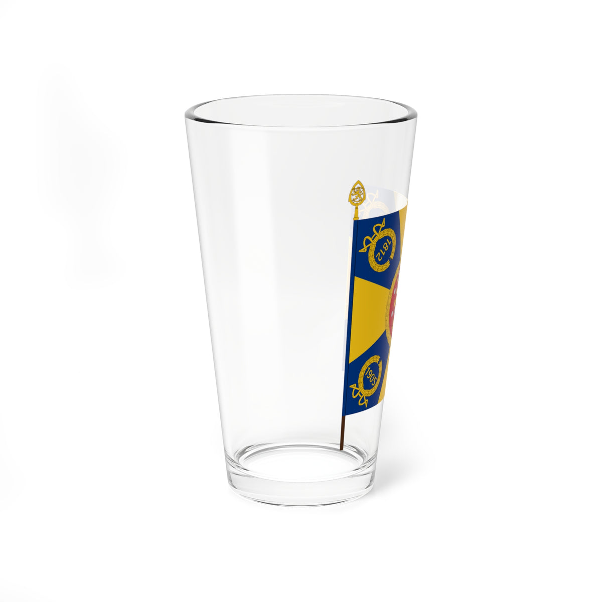 Kaartin pataljoonan lippu (Finland) Pint Glass 16oz