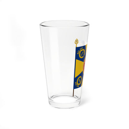 Kaartin pataljoonan lippu (Finland) Pint Glass 16oz