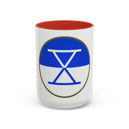 X Corps (U.S. Army) Accent Coffee Mug