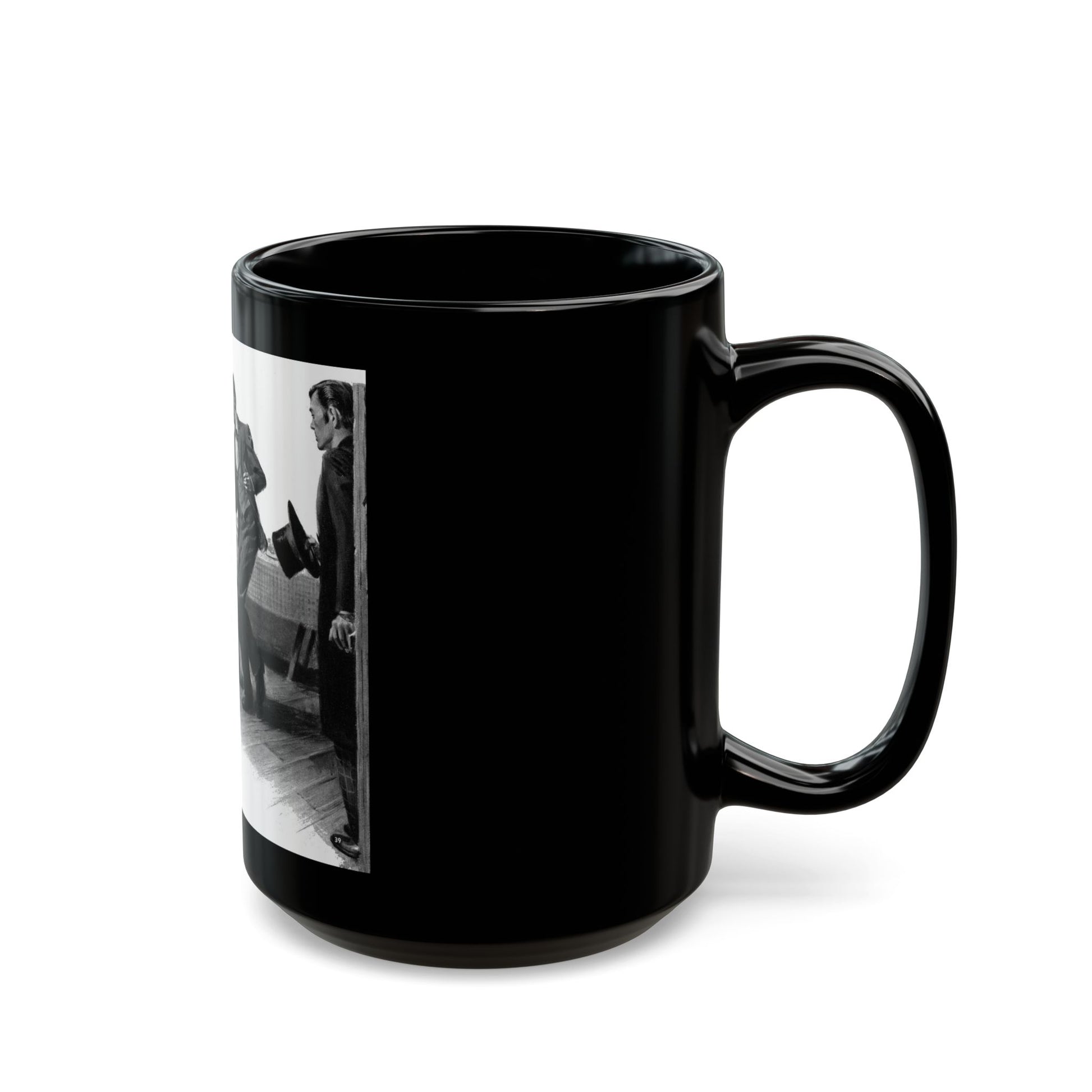 Ferry Tavern, part three, Woman's Day, August 1947 - Black Coffee Mug-Go Mug Yourself