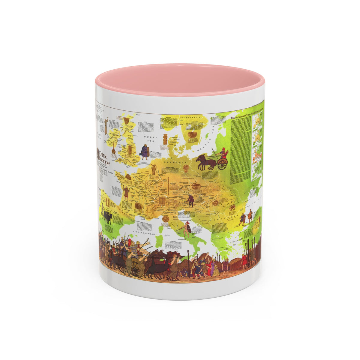 Europe - Celtic (1977) (Map) Accent Coffee Mug