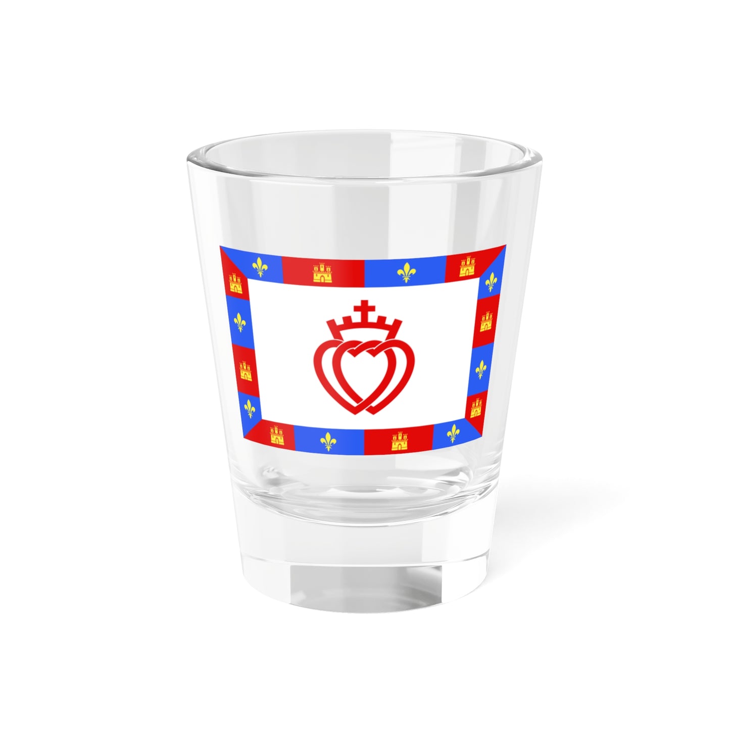 Traditional flag of Vendee (France) Shot Glass 1.5oz