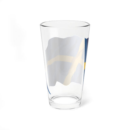 Sweden flag waving icon (Sweden) Pint Glass 16oz