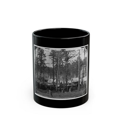 Brandy Station, Va. Camp At Army Of The Potomac Headquarters; Zouaves In Foreground (U.S. Civil War) Black Coffee Mug