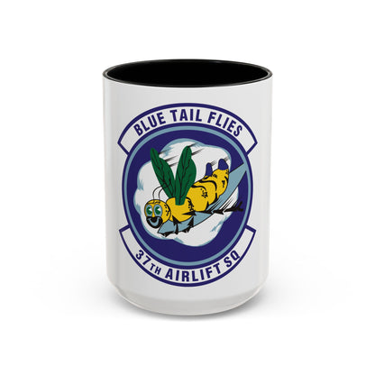 37th Airlift Squadron (U.S. Air Force) Accent Coffee Mug | Military Mug Gift
