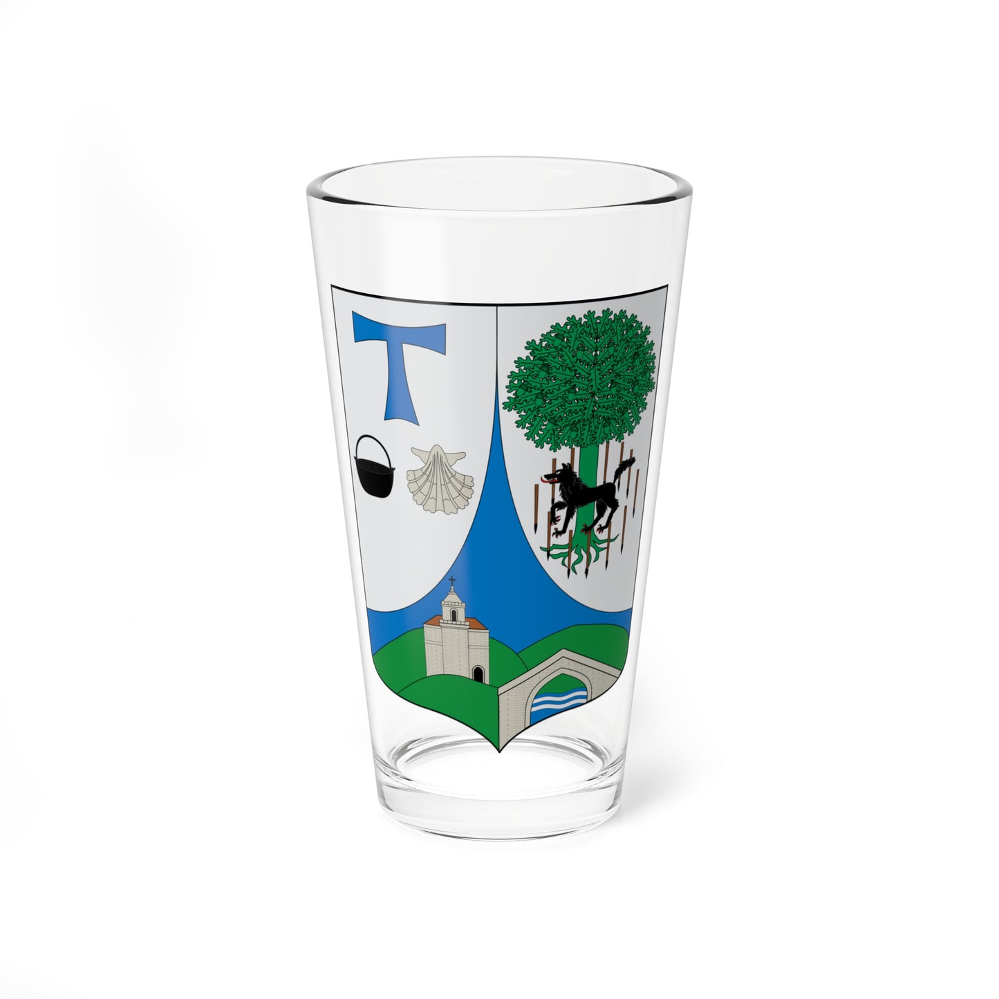 Escudo de Abadiño (Spain) (Coat of Arms) Pint Glass 16oz