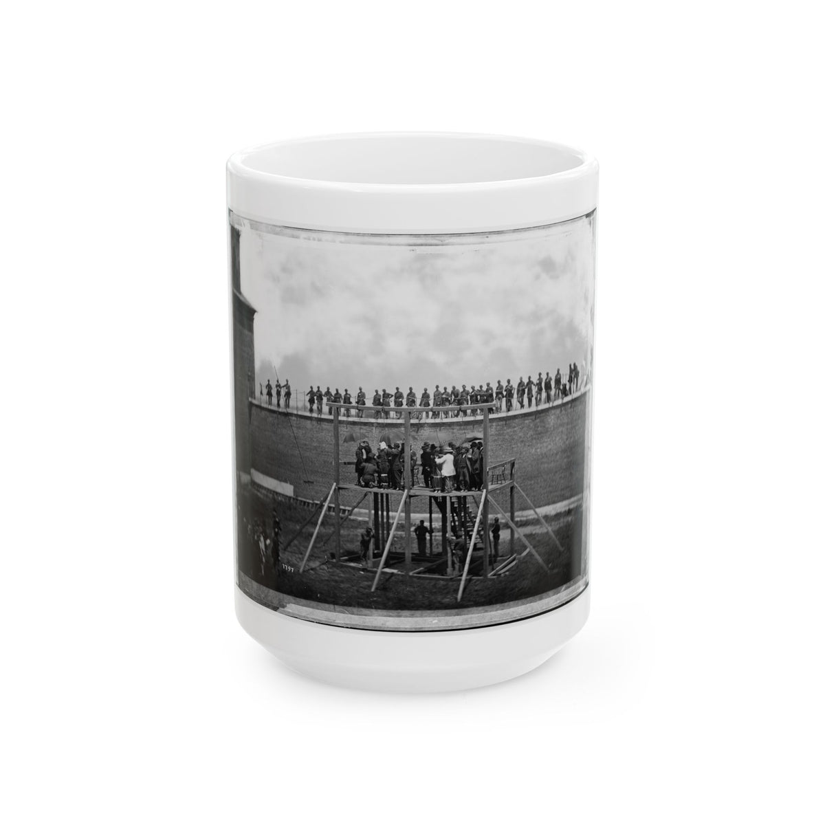 Washington, D.C. Adjusting The Ropes For Hanging The Conspirators (U.S. Civil War) White Coffee Mug