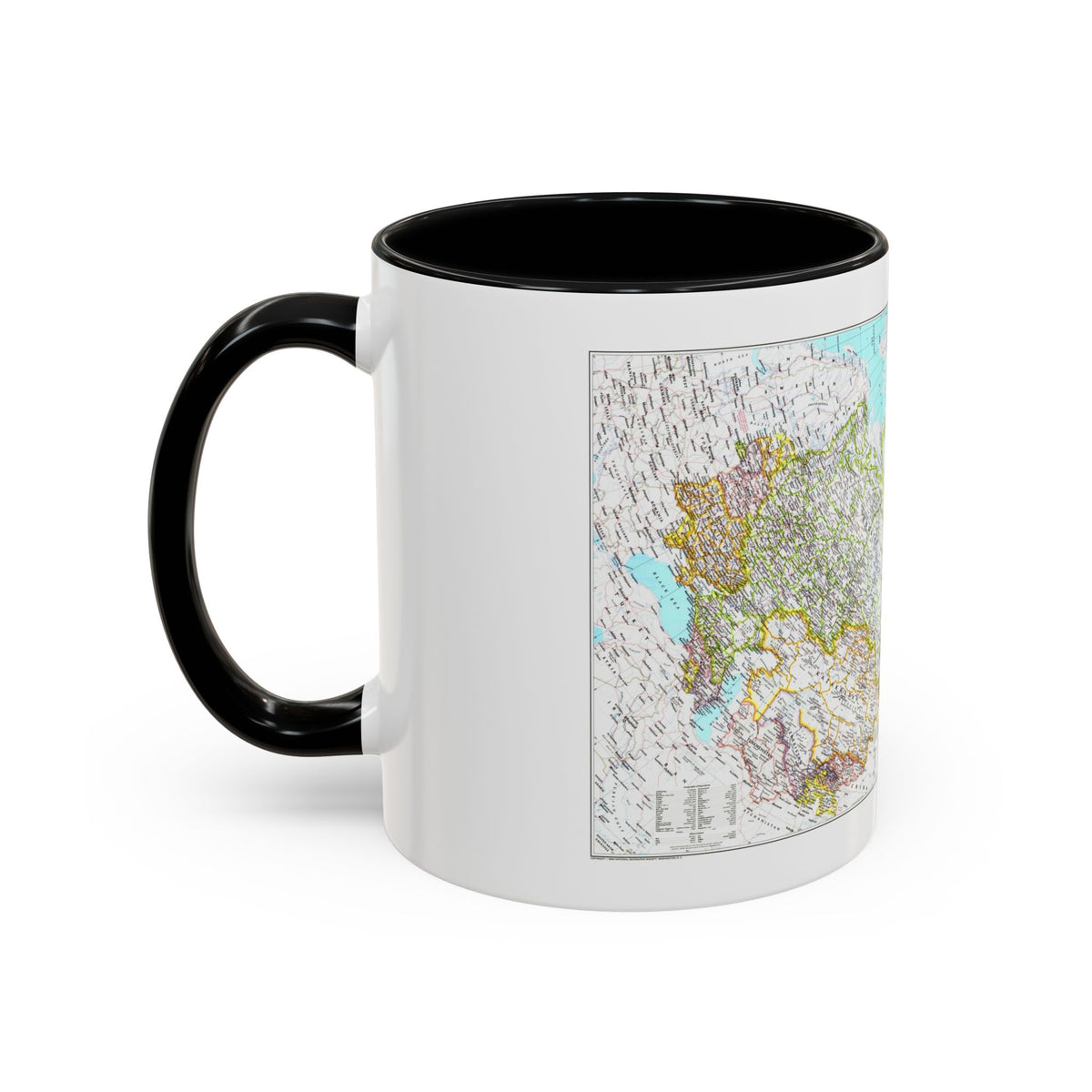 Russia - Soviet Union 1 (1990) (Map) Accent Coffee Mug