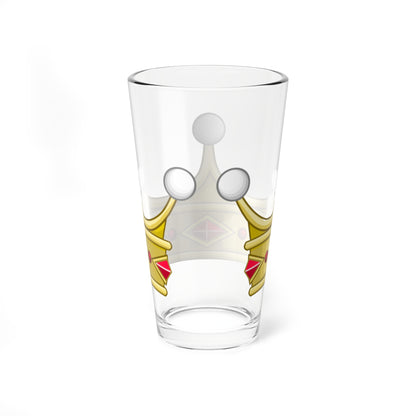Coronet of a Viscount - Kingdom of Portugal (Portugal) (Coat of Arms) Pint Glass 16oz