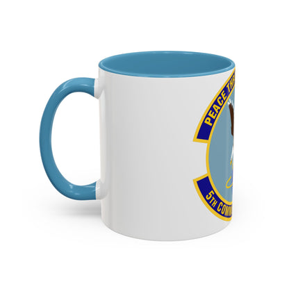 5th Communications Squadron (U.S. Air Force) Accent Coffee Mug