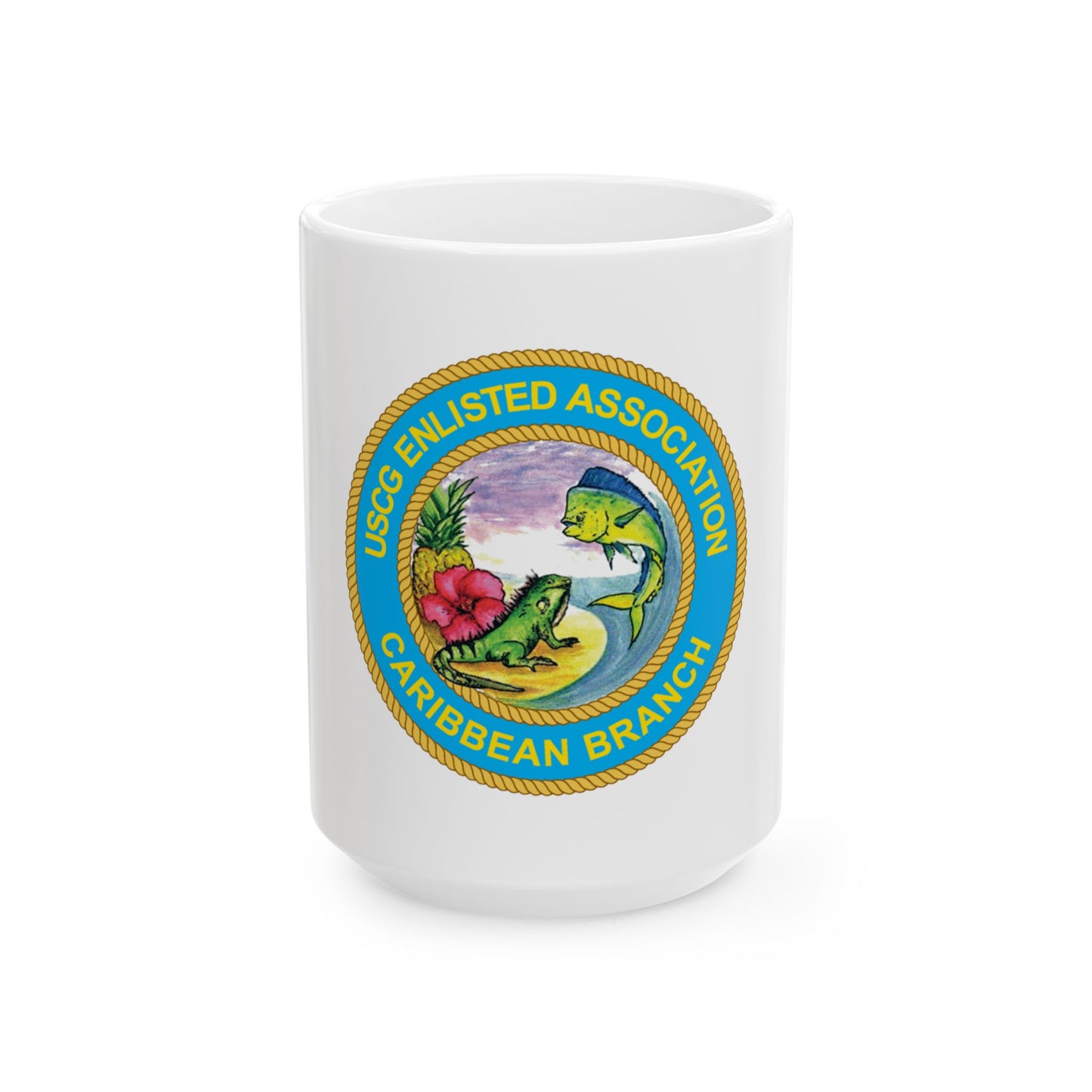 USCG EnlAssocCaribbean Branch (U.S. Coast Guard) White Coffee Mug