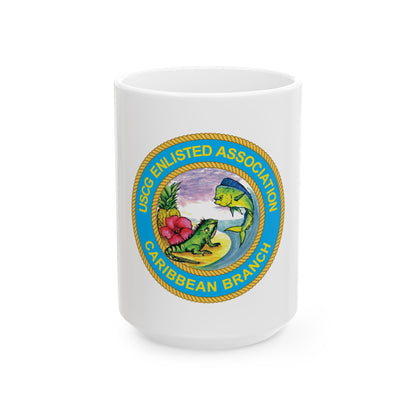USCG EnlAssocCaribbean Branch (U.S. Coast Guard) White Coffee Mug