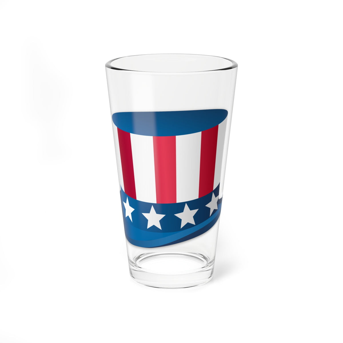 Uncle Sam hat (United States) Pint Glass 16oz