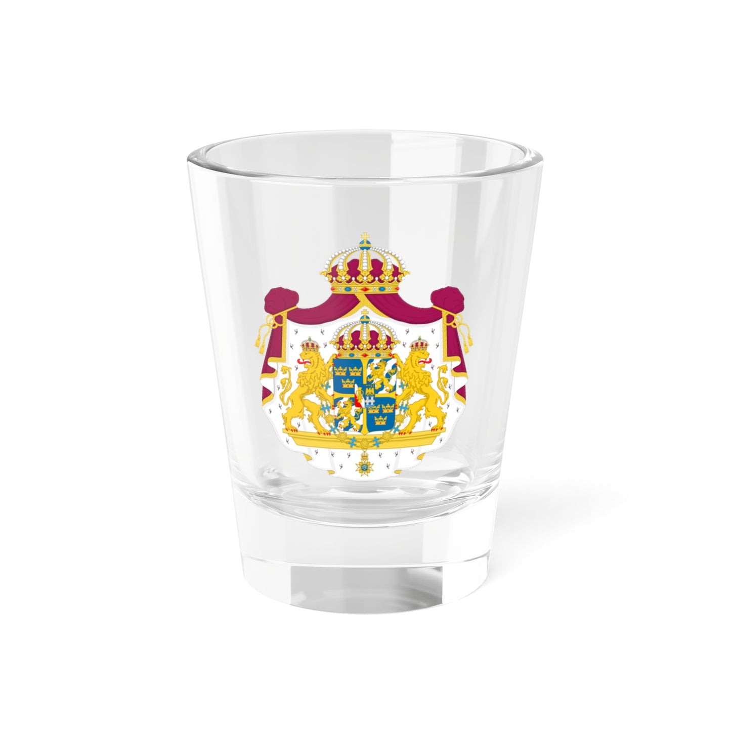 Great coat of arms of Sweden (Sweden) (Coat of Arms) Shot Glass 1.5oz