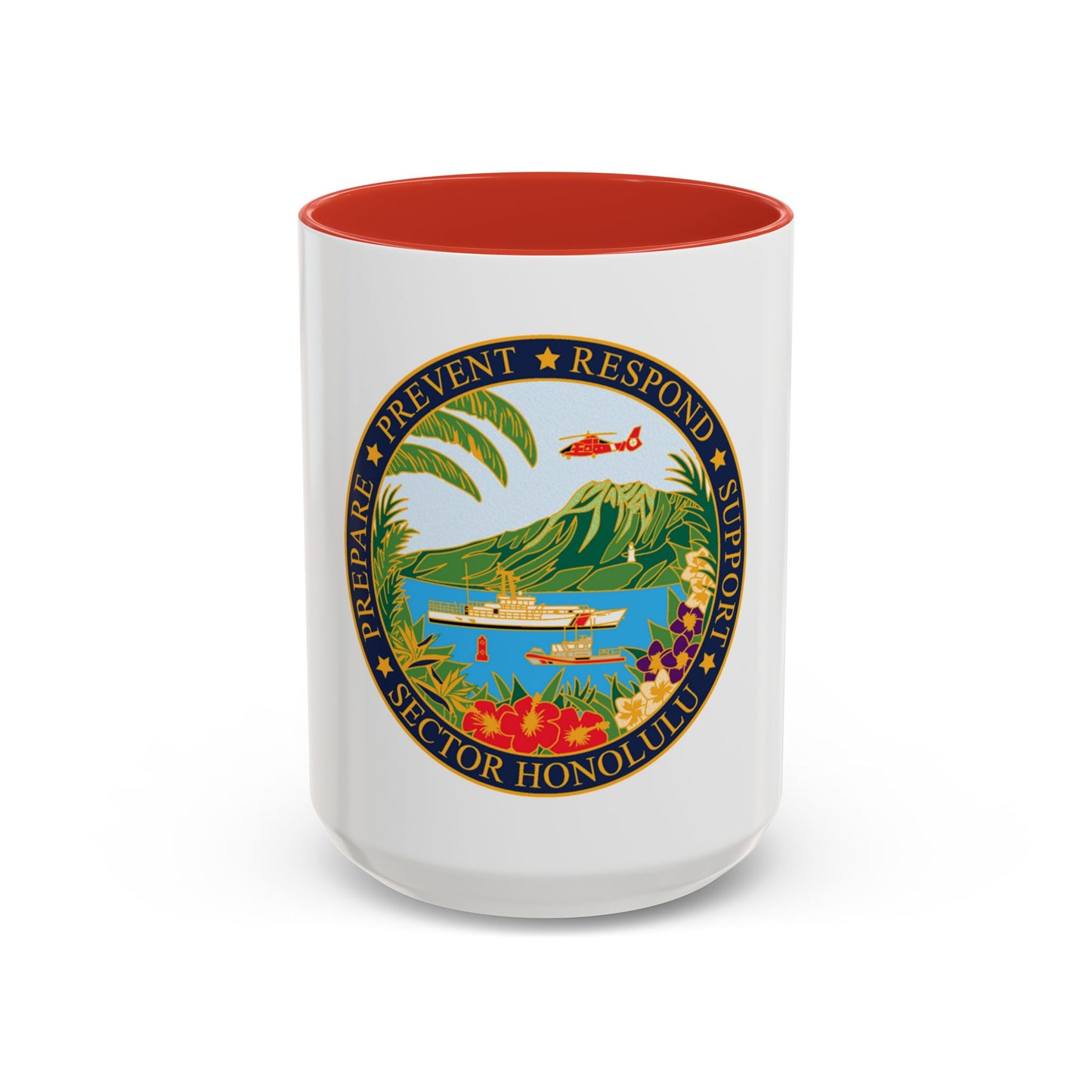 USCG Sector Honolulu (U.S. Coast Guard) Accent Coffee Mug
