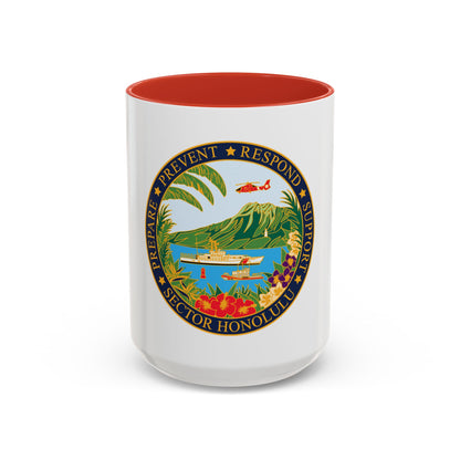 USCG Sector Honolulu (U.S. Coast Guard) Accent Coffee Mug