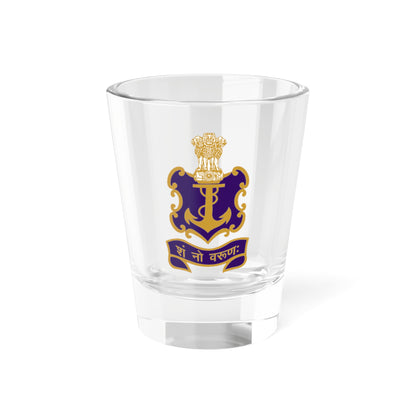 Indian Navy Insignia (India) (Coat of Arms) Shot Glass 1.5oz