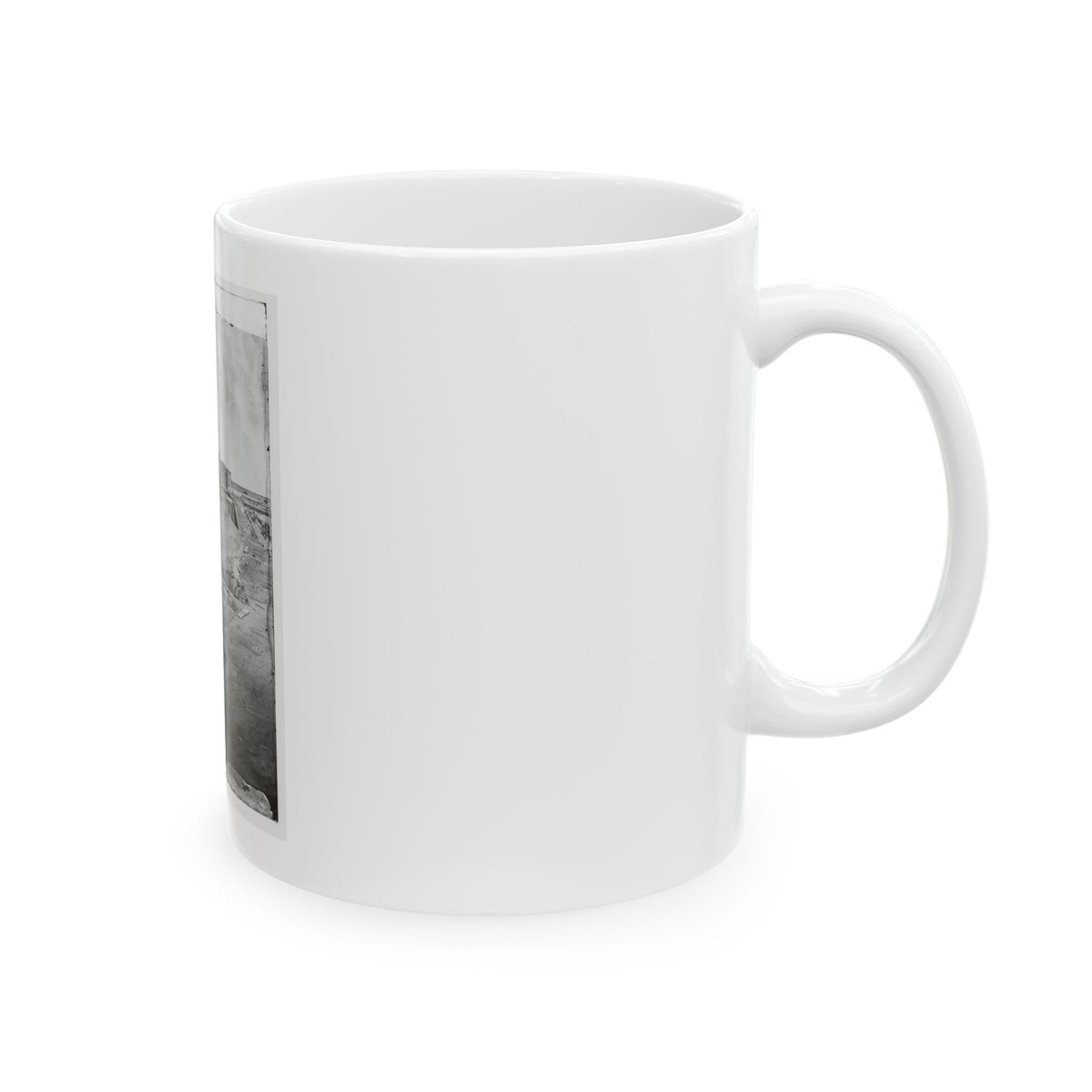 Fort Pulaski, Ga. Interior View Of Rear Parapet (U.S. Civil War) White Coffee Mug