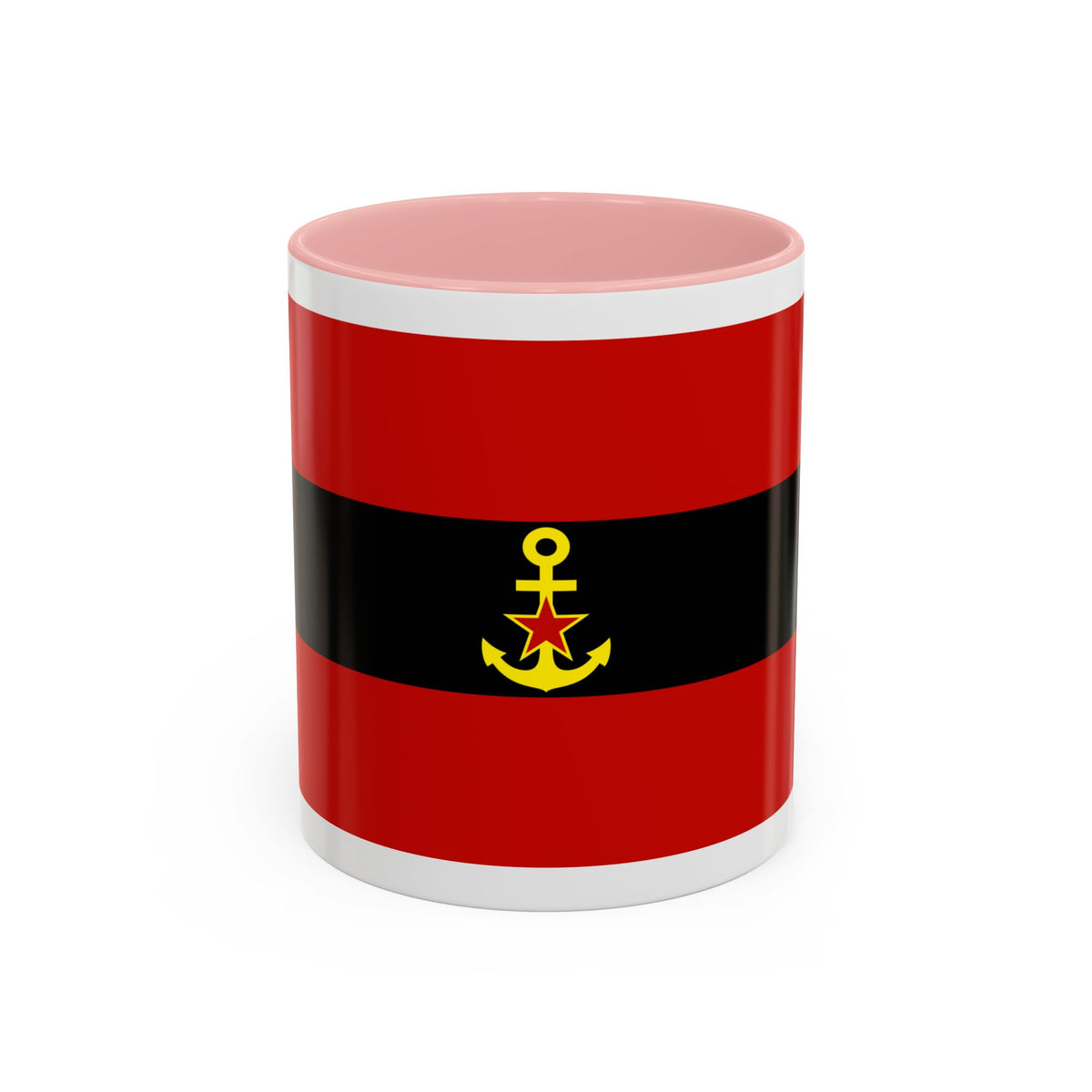 Naval Ensign of Albania 1946 to 1954 - Accent Coffee Mug