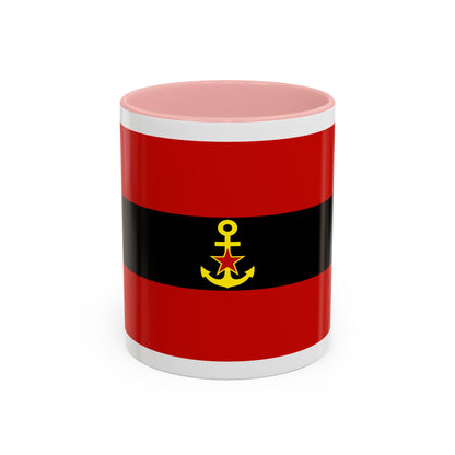 Naval Ensign of Albania 1946 to 1954 - Accent Coffee Mug