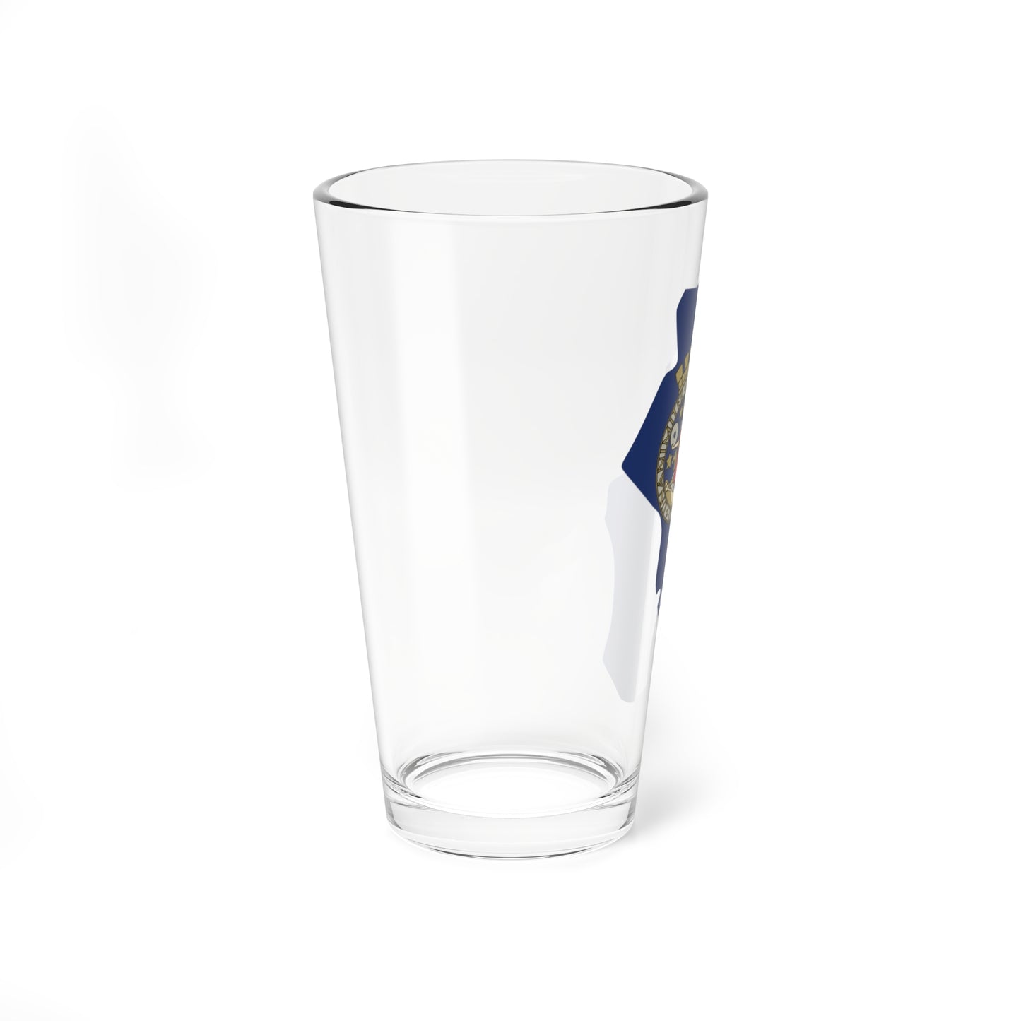 Flag-map of Oslo (Norway) Pint Glass 16oz