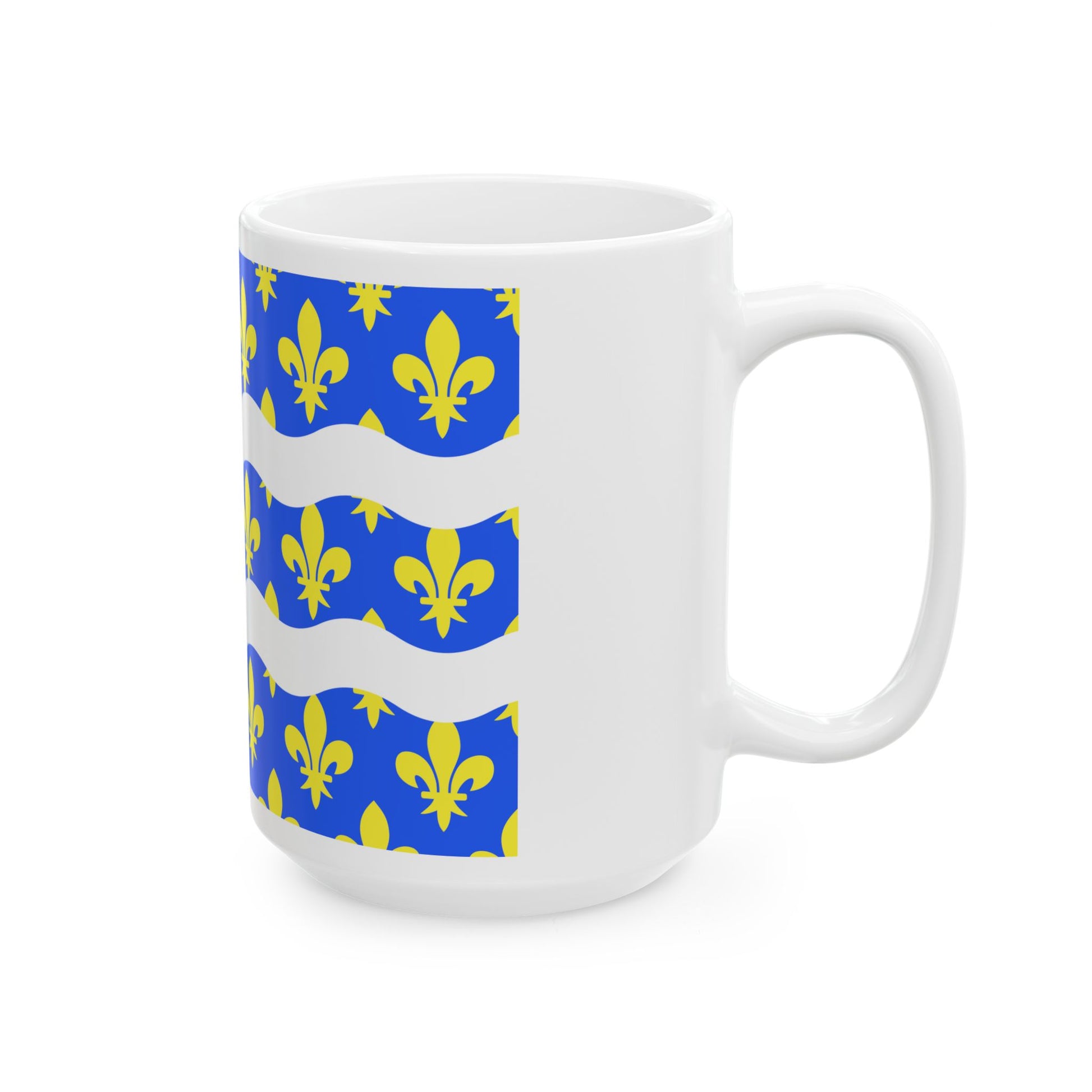 Flag of Seine et Marne France 2 - White Coffee Mug-Go Mug Yourself