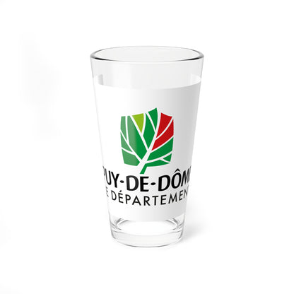 Flag of the Department of Puy-de-Dome (France) Pint Glass 16oz