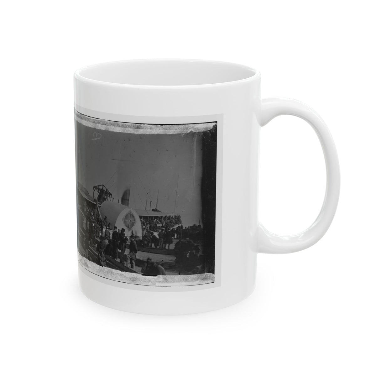 Aquia Creek Landing, Va. Embarkation Of 9th Army Corps For Fort Monroe; Another View (U.S. Civil War) White Coffee Mug