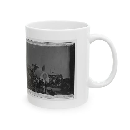 Aquia Creek Landing, Va. Embarkation Of 9th Army Corps For Fort Monroe; Another View (U.S. Civil War) White Coffee Mug