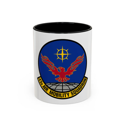 43 Air Mobility Squadron AMC (U.S. Air Force) Accent Coffee Mug