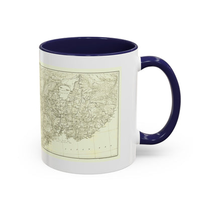 Asia - Kirin, Harbin, Vladivostok (1905) (Map) Accent Coffee Mug