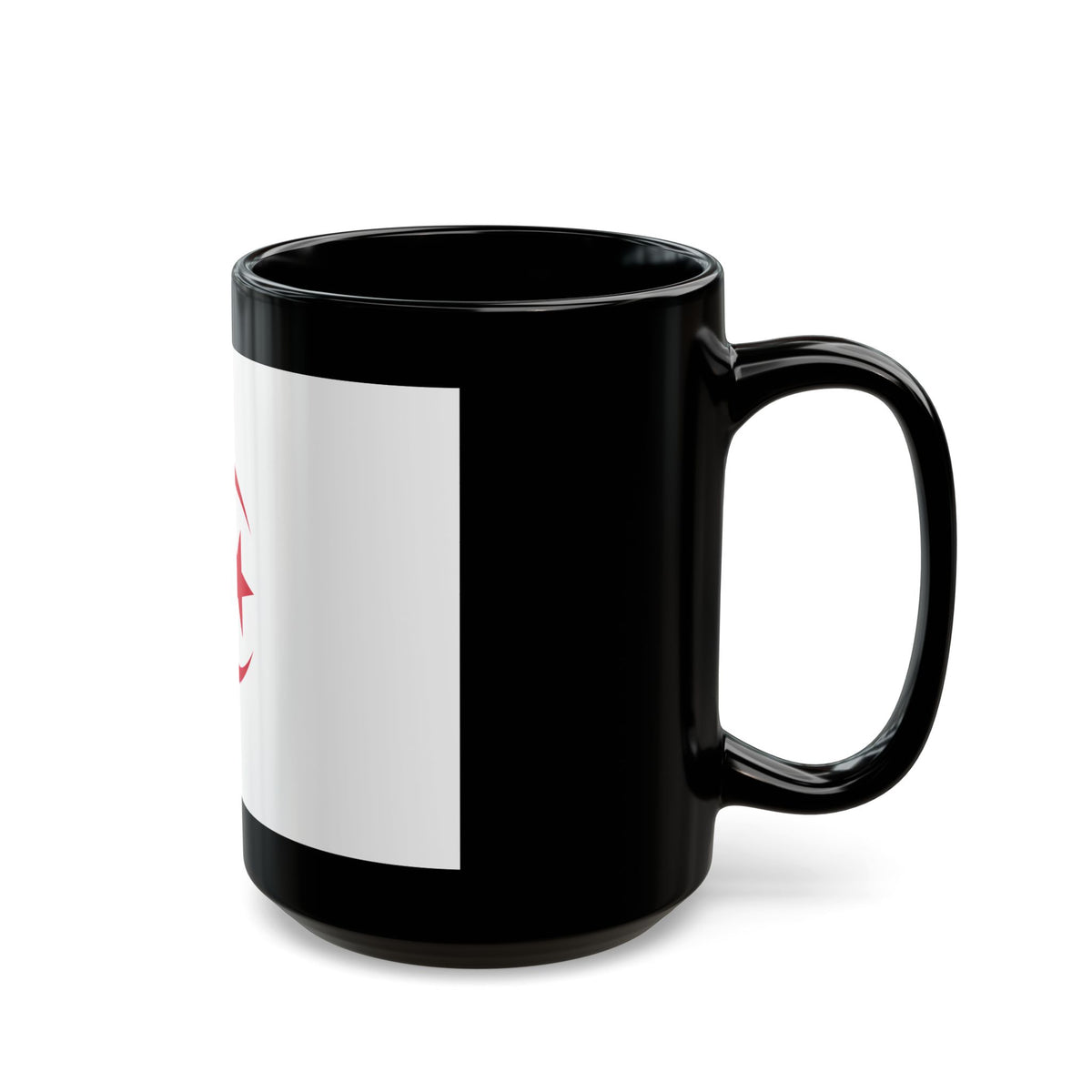 Naval Ensign of Algeria - Black Coffee Mug