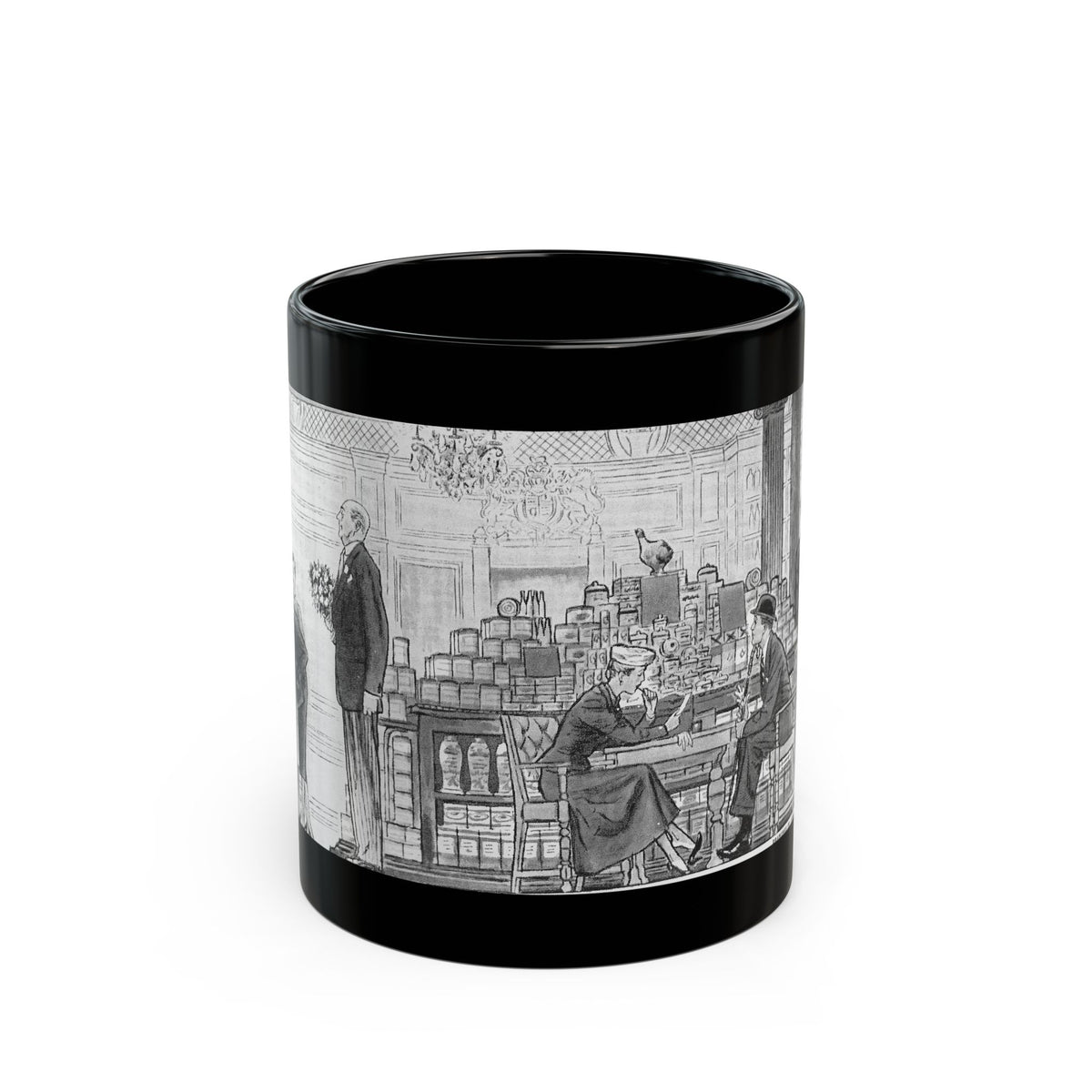 Fancy Town (2) - Black Coffee Mug
