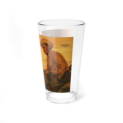 LBJ-American Sportsman, Argosy magazine, October 1964 - Pint Glass 16oz