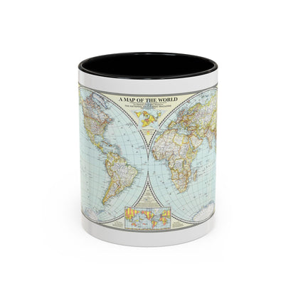 World Map (1941) (Map) Accent Coffee Mug