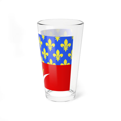 Proposition de drapeau fr departement Seine-Saint-Denis (France) Pint Glass 16oz