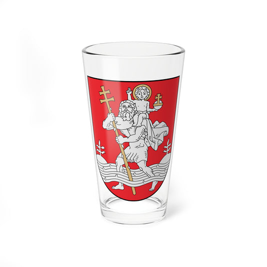 Coat of Arms of Vilnius (Lithuania) (Coat of Arms) Pint Glass 16oz