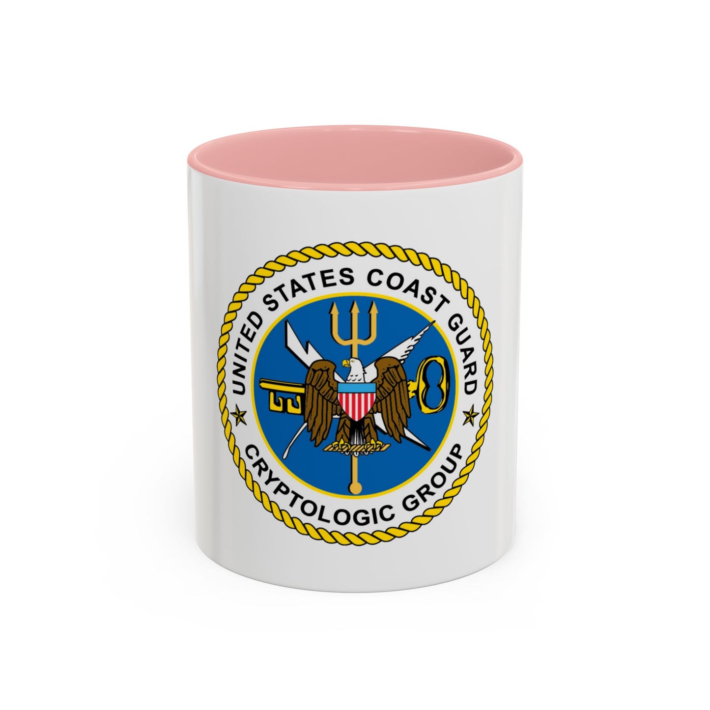 USCG Cryptologic Group (U.S. Coast Guard) Accent Coffee Mug