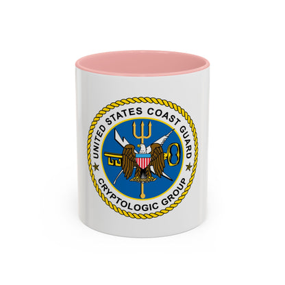USCG Cryptologic Group (U.S. Coast Guard) Accent Coffee Mug