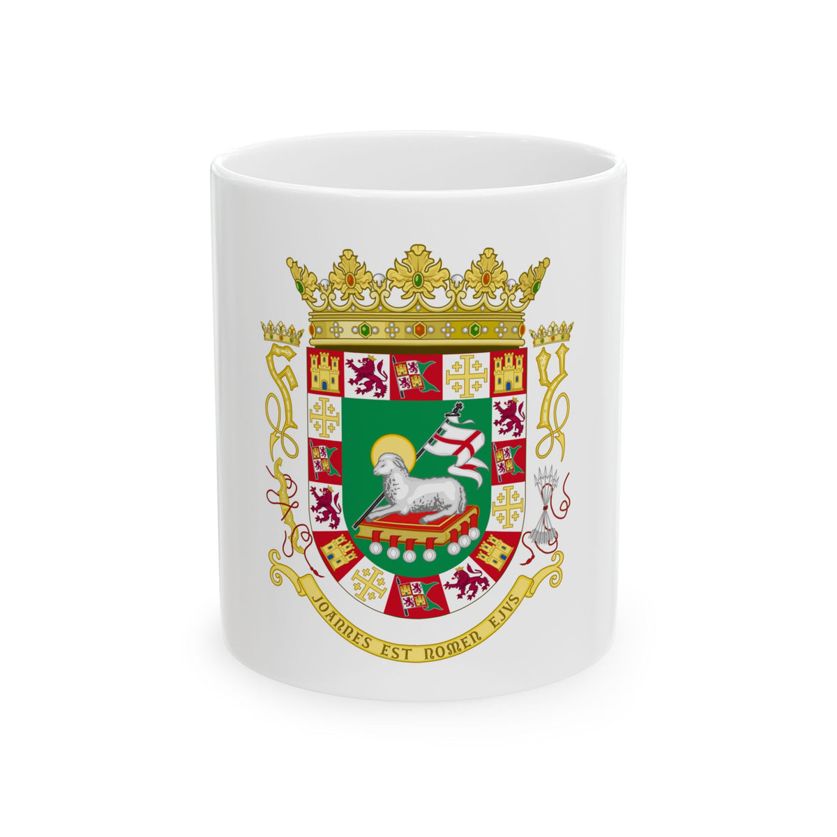 Coat of arms of the Commonwealth of Puerto Rico - White Coffee Mug