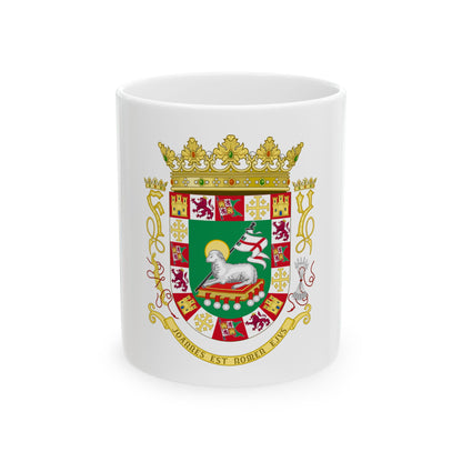Coat of arms of the Commonwealth of Puerto Rico - White Coffee Mug