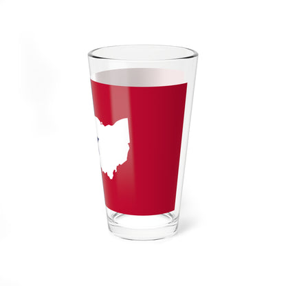 Flag of Union City Indiana (India) Pint Glass 16oz