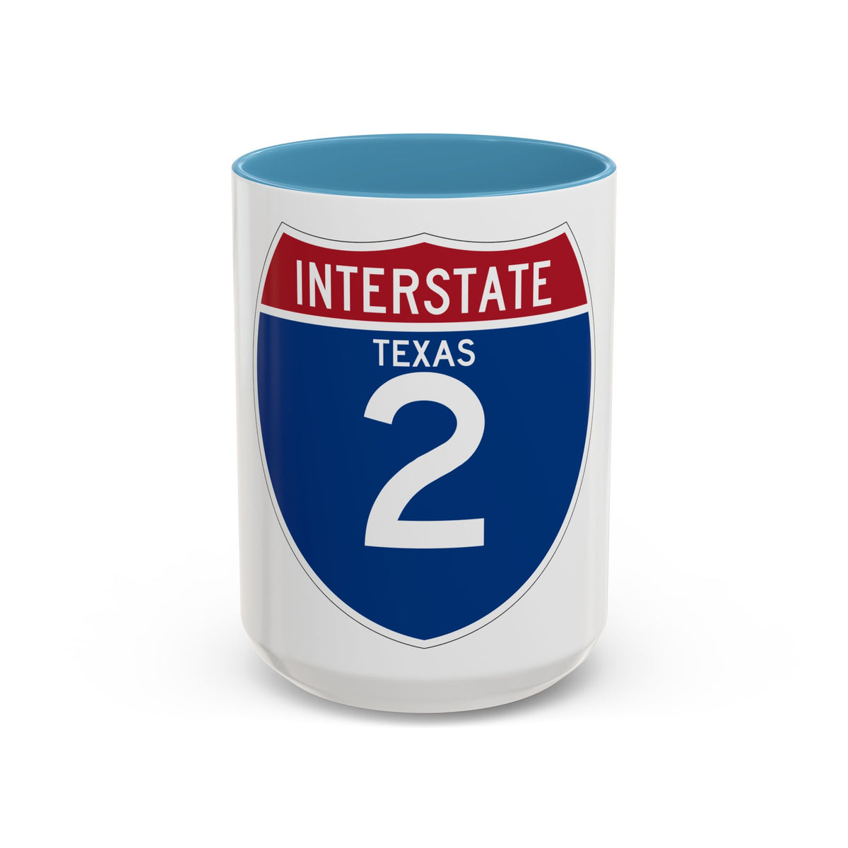 Interstate 2 (U.S. Highways) Accent Coffee Mug