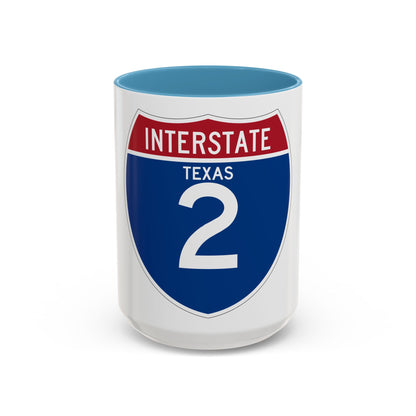 Interstate 2 (U.S. Highways) Accent Coffee Mug