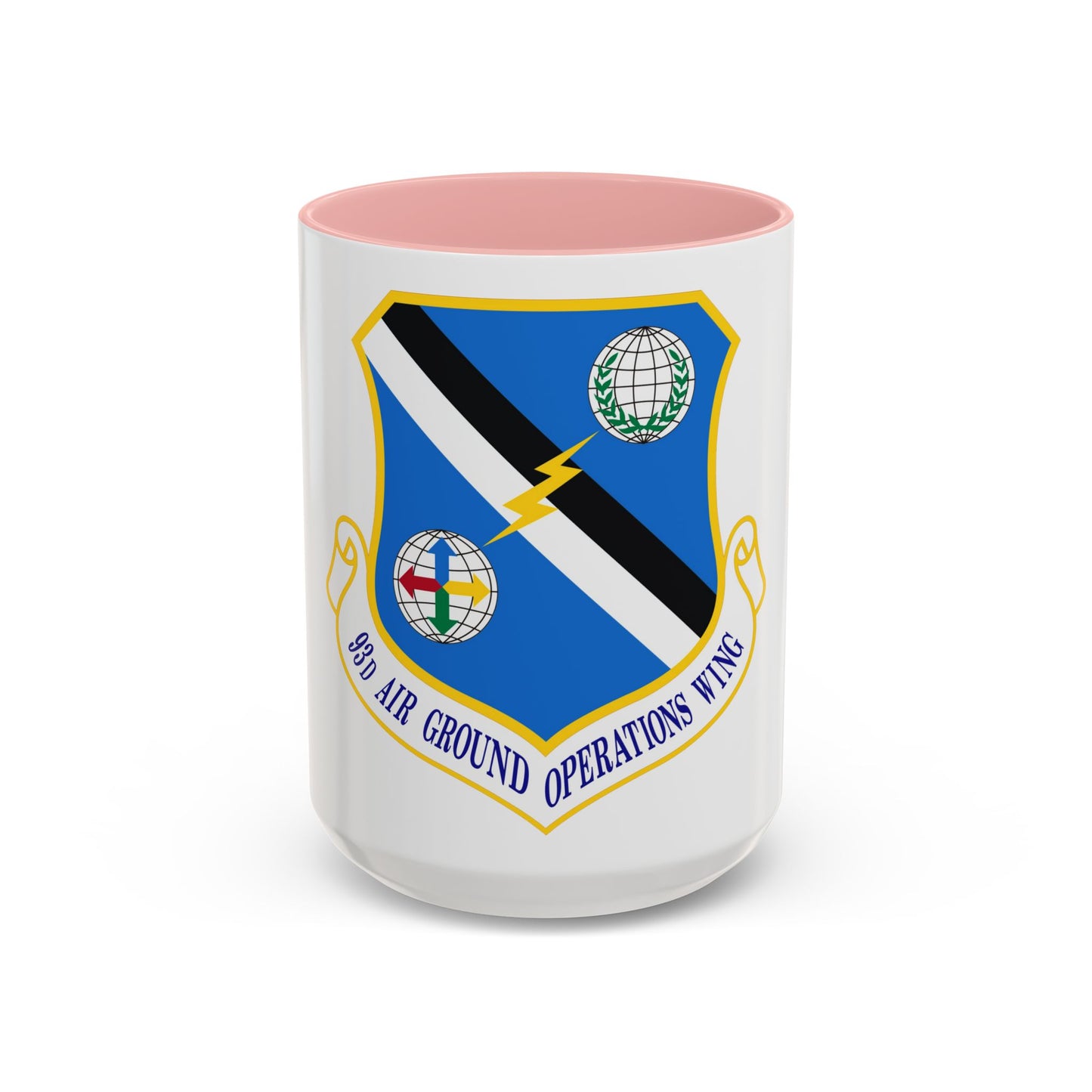 93d Air Ground Operations Wing Emblem (U.S. Air Force) Accent Coffee Mug