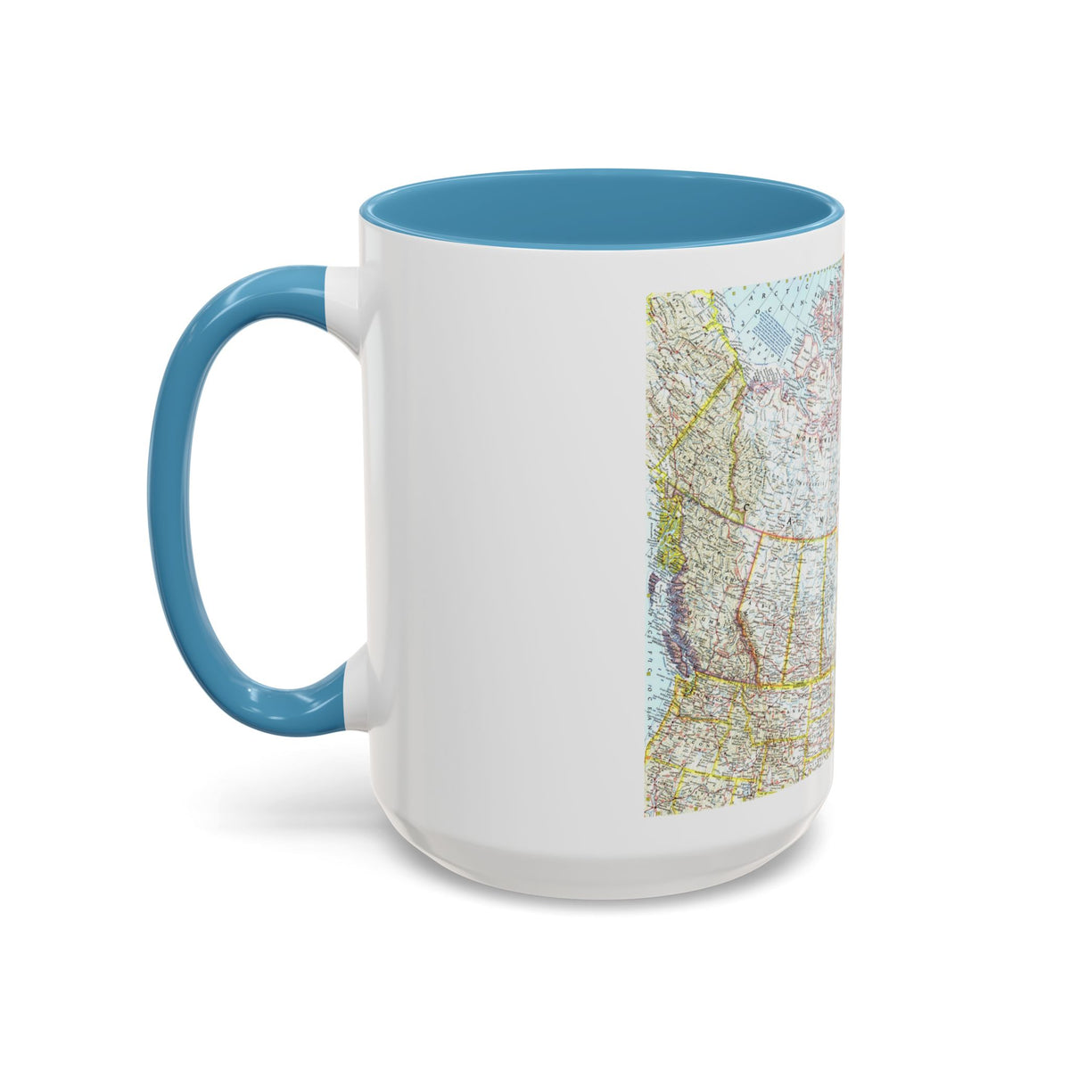 Canada (1961) (Map) Accent Coffee Mug