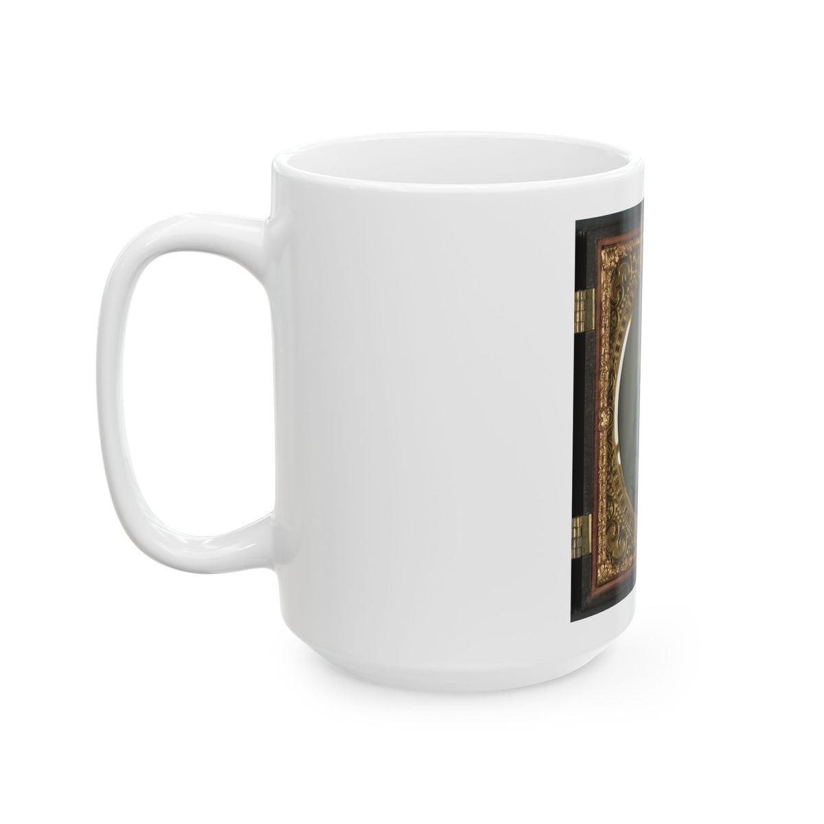 Private Alexander T. Harris Of Richmond  Parker  Virginia Light Artillery Battery In Richmond Depot Jacket (U.S. Civil War) White Coffee Mug