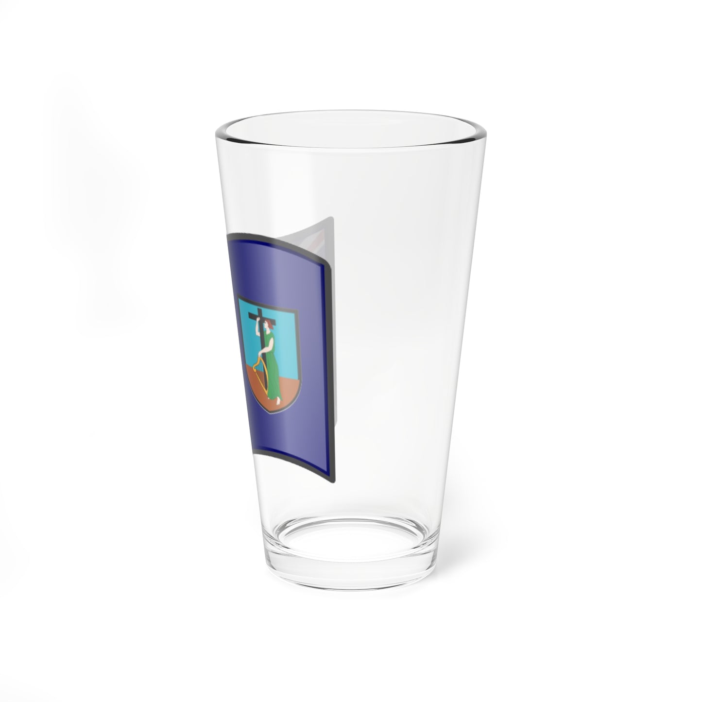 Nuvola Montserratian flag (United Kingdom) Pint Glass 16oz